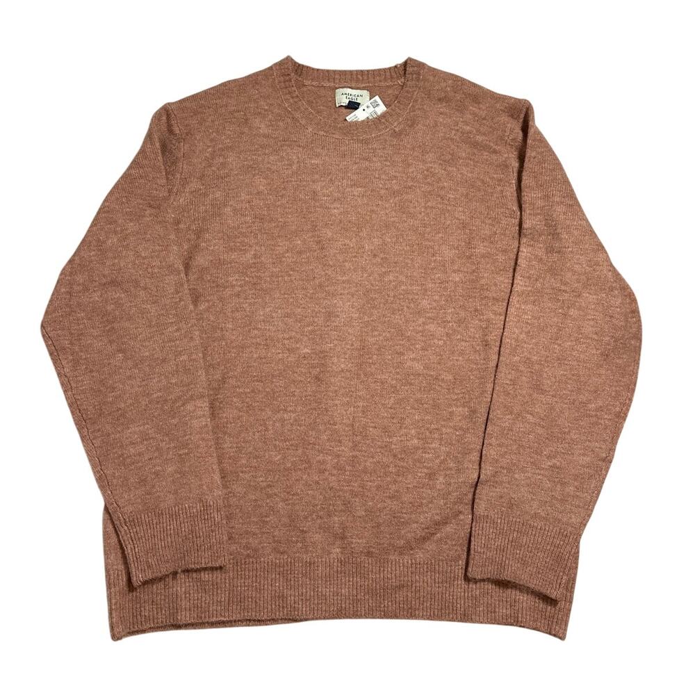 American Eagle Men's Crew Neck Sweater Sz XL Tall Long Cozy Casual Wool Blend